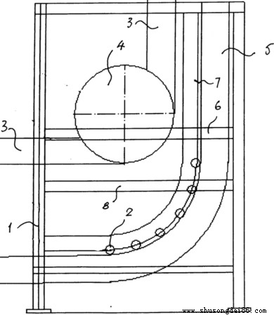 坤碩擋邊輸送機設計前期布局圖