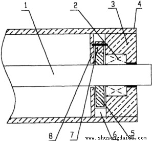 運輸帶單向平行托輥結構圖