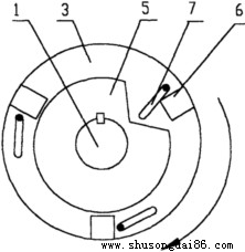 皮帶輸送機單向托輥原理圖