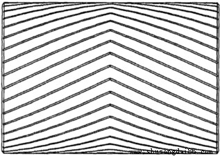 新型人字包膠滾筒俯視圖
