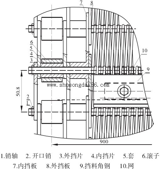 大型網帶輸送機配件構成圖